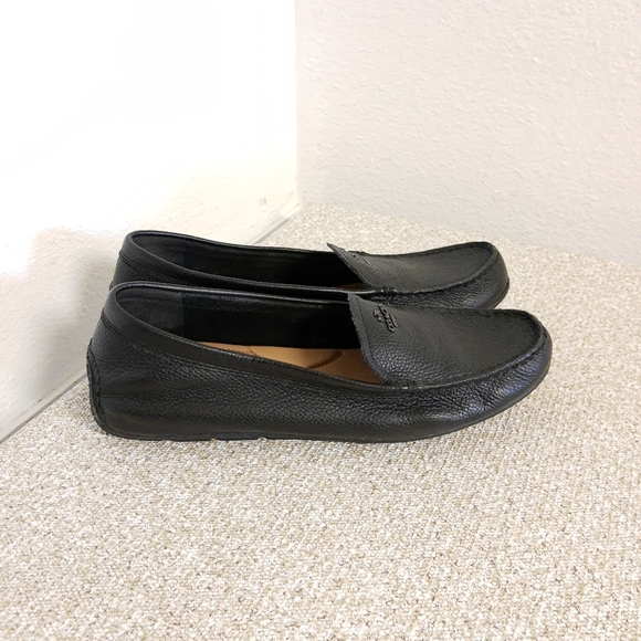 Coach Mary Lock Up Black Loafers - Picture 1 of 6